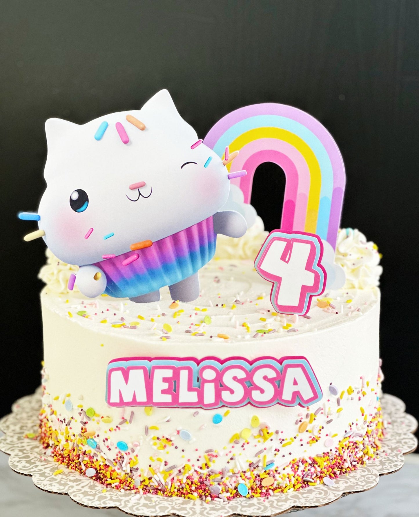 Personalized "Cakey"Cake Topper