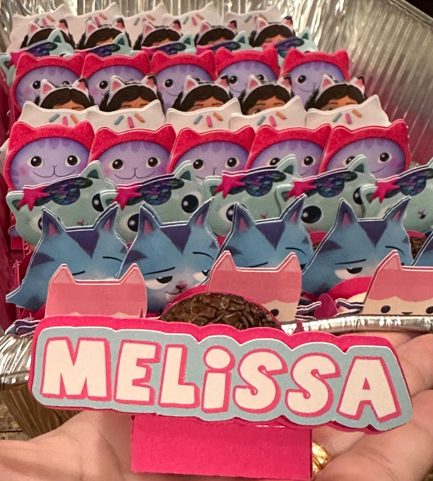 Personalized Candy Holder Party - Gaby Dollhouse