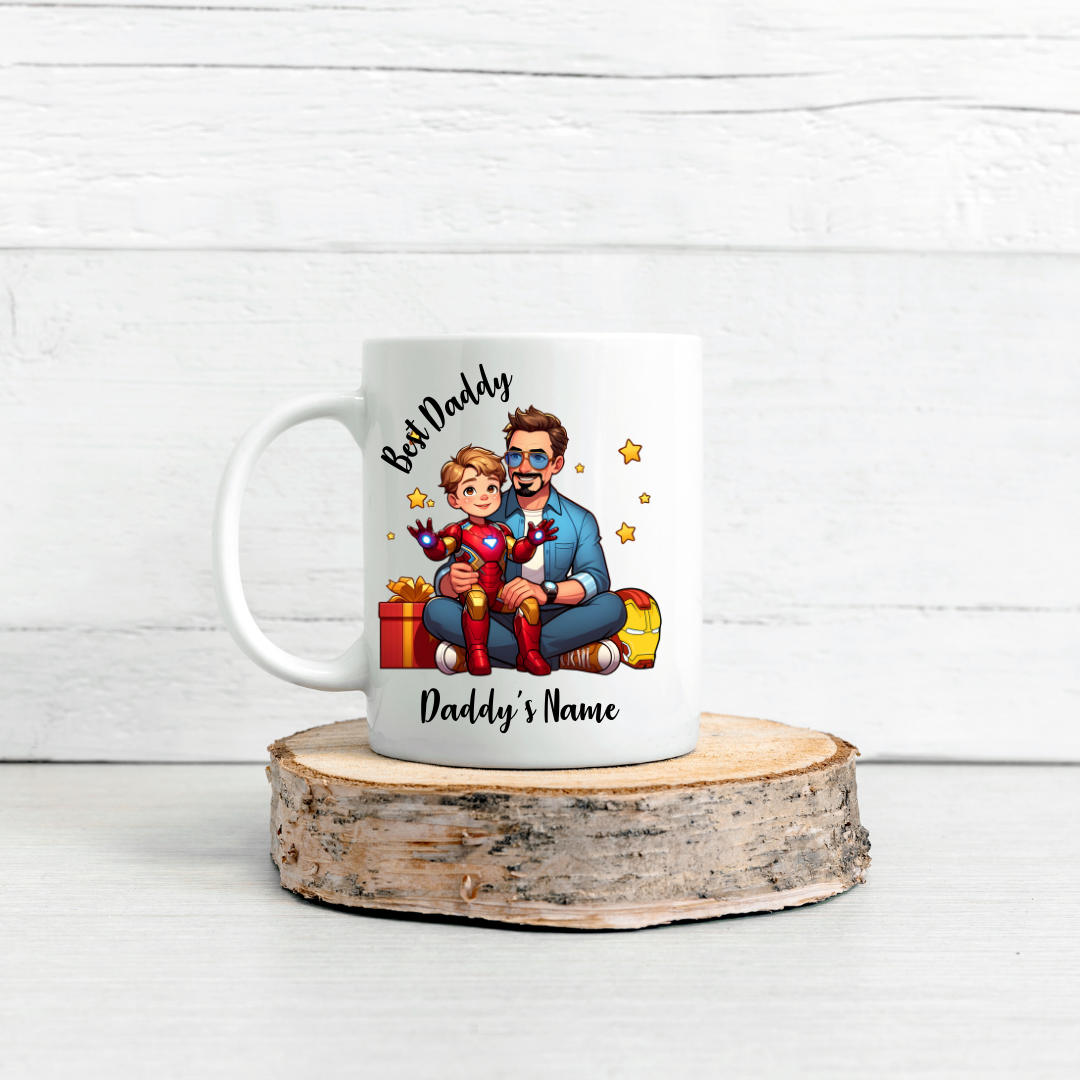 Father's Day Super Hero Personalized Mug