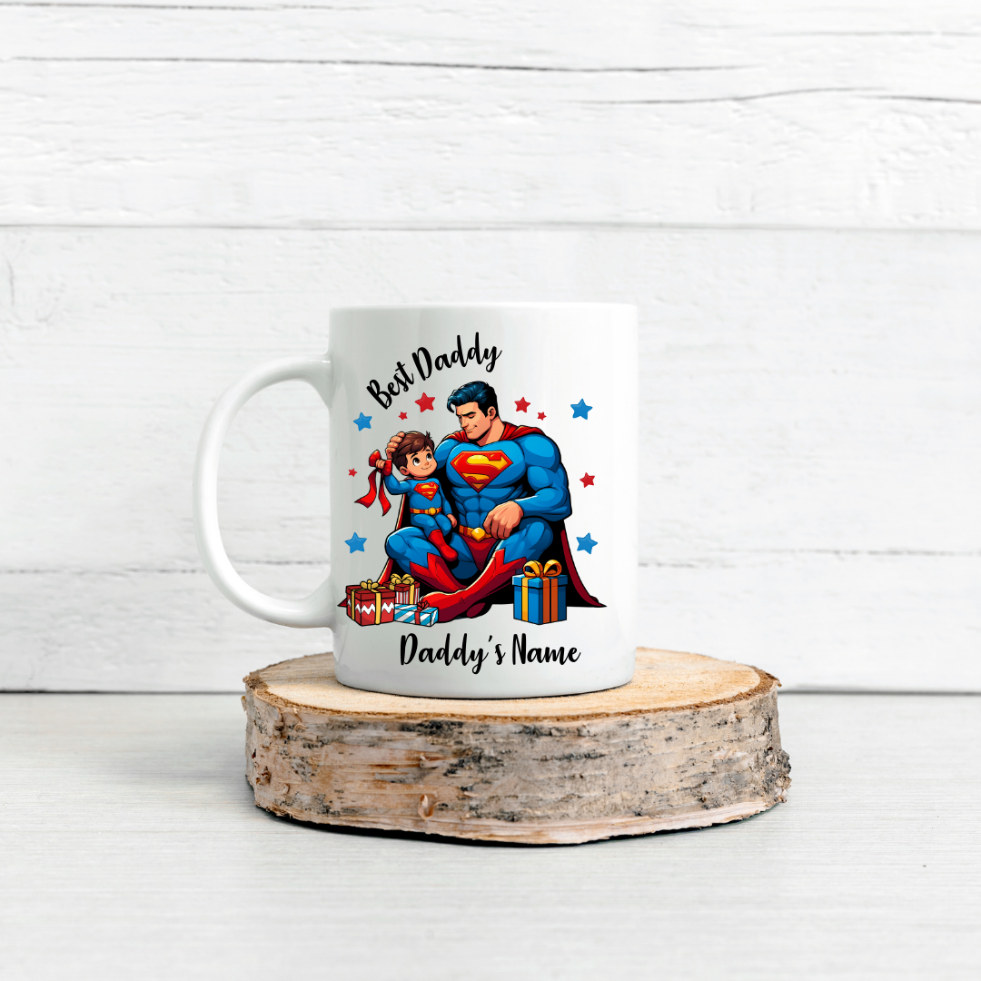 Father's Day Super Hero Personalized Mug